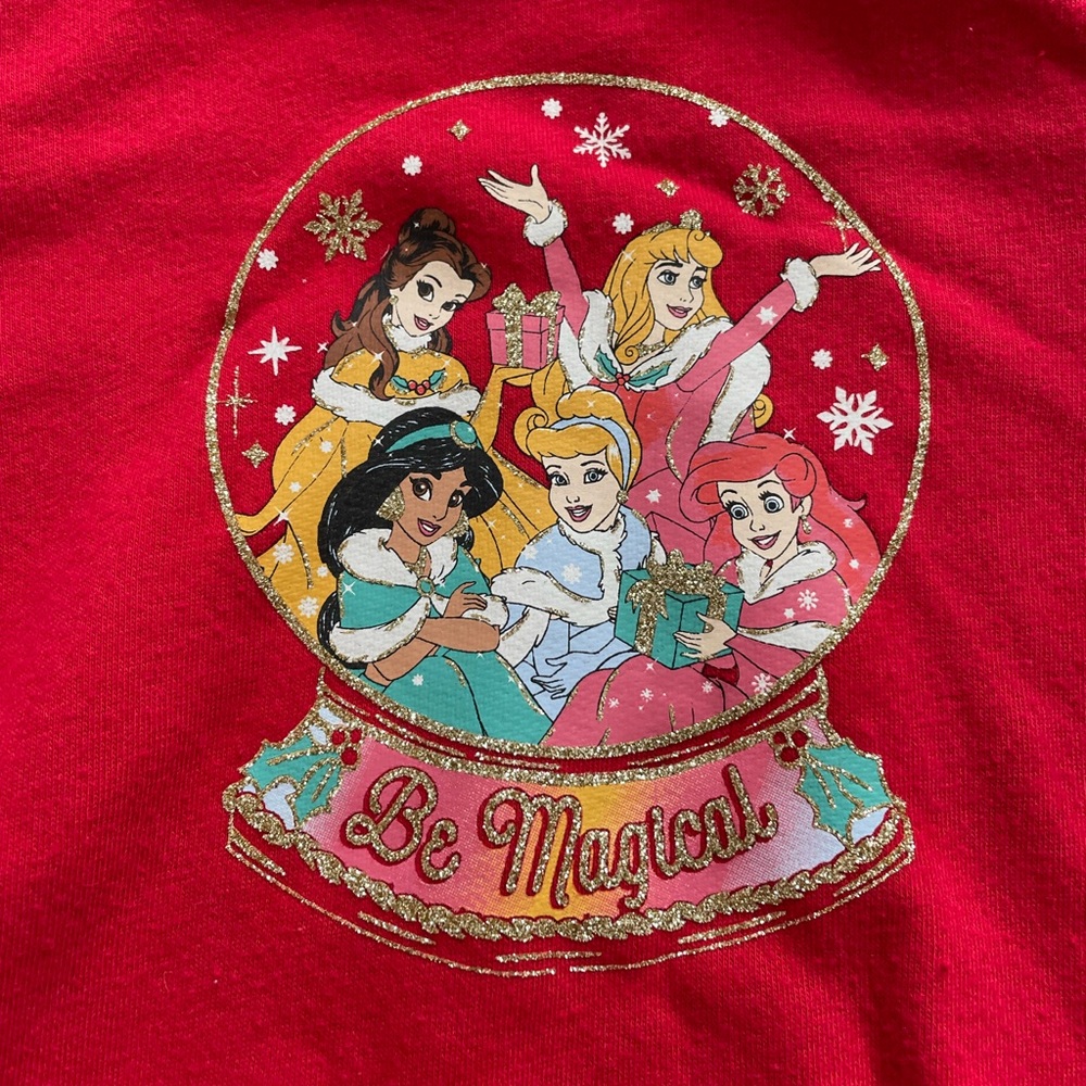 Baby Disney Christmas Princess Sweatshirt- Size 18m - Picture 2 of 3
